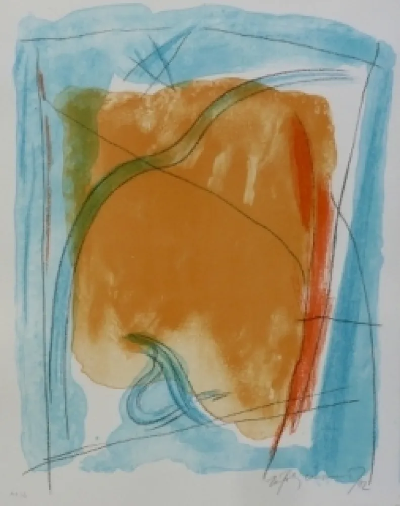 Lithograph Ràfols Casamada - Composition 44