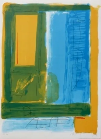 Lithograph Ràfols Casamada - Composition 48