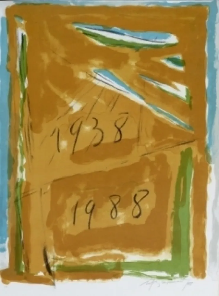 Lithograph Ràfols Casamada - Composition 54