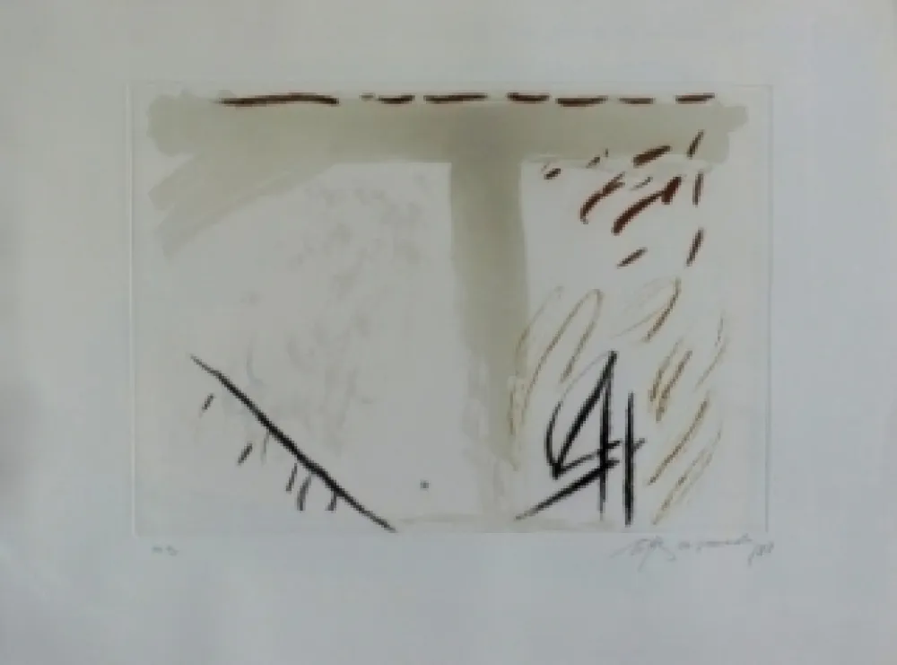 Etching And Aquatint Ràfols Casamada - Composition 57