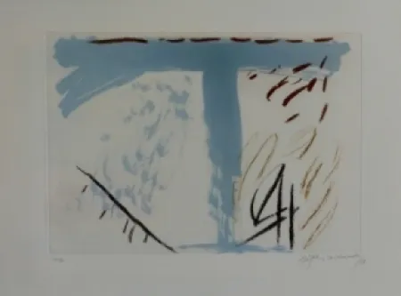 Etching And Aquatint Ràfols Casamada - Composition 58