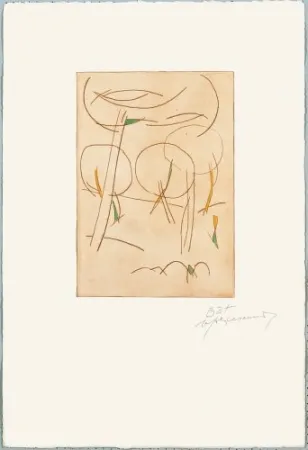 Etching Ràfols Casamada - El bosc-5