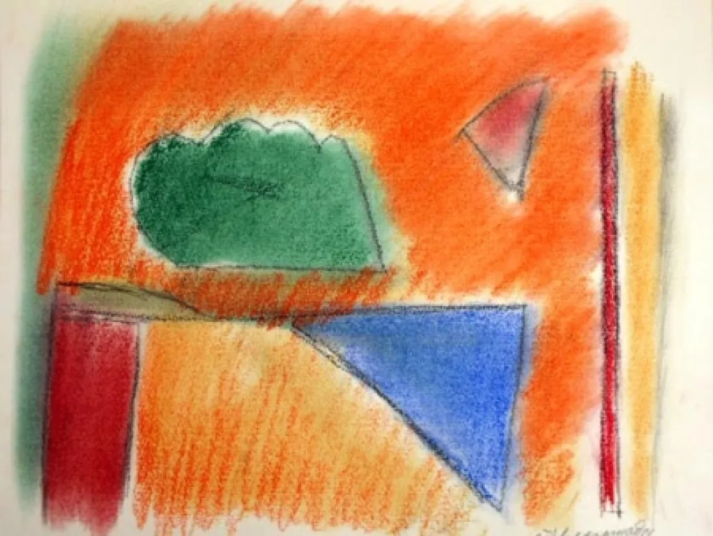 Lithograph Ràfols Casamada - EN NARANJA