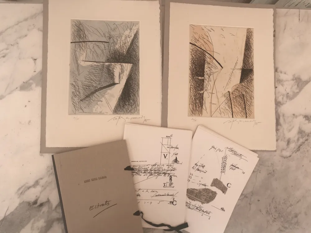 Etching Ràfols Casamada - Estrats 