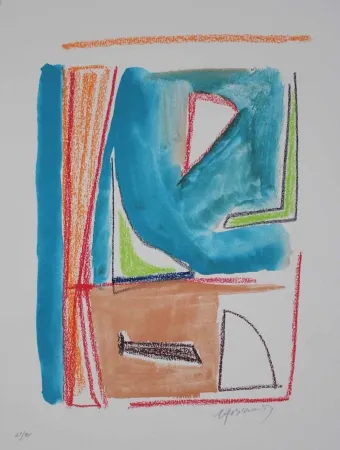 Lithograph Ràfols Casamada - Estructures 2