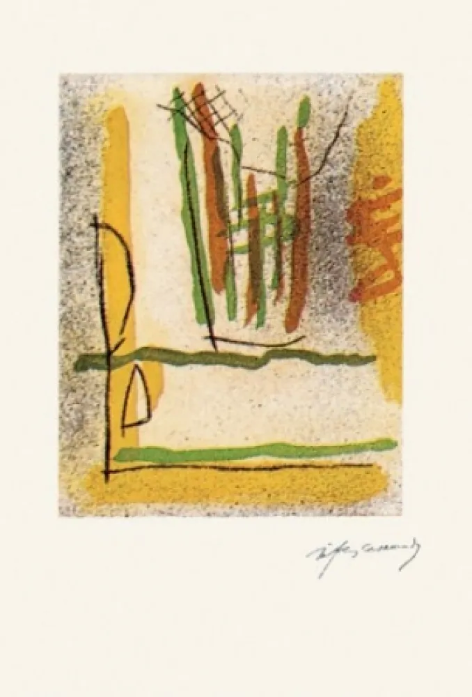 Etching Ràfols Casamada - Floral-1	 