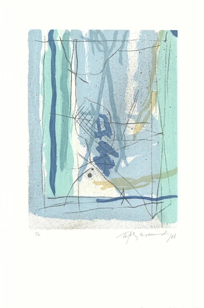 Etching And Aquatint Ràfols Casamada - Floral-4