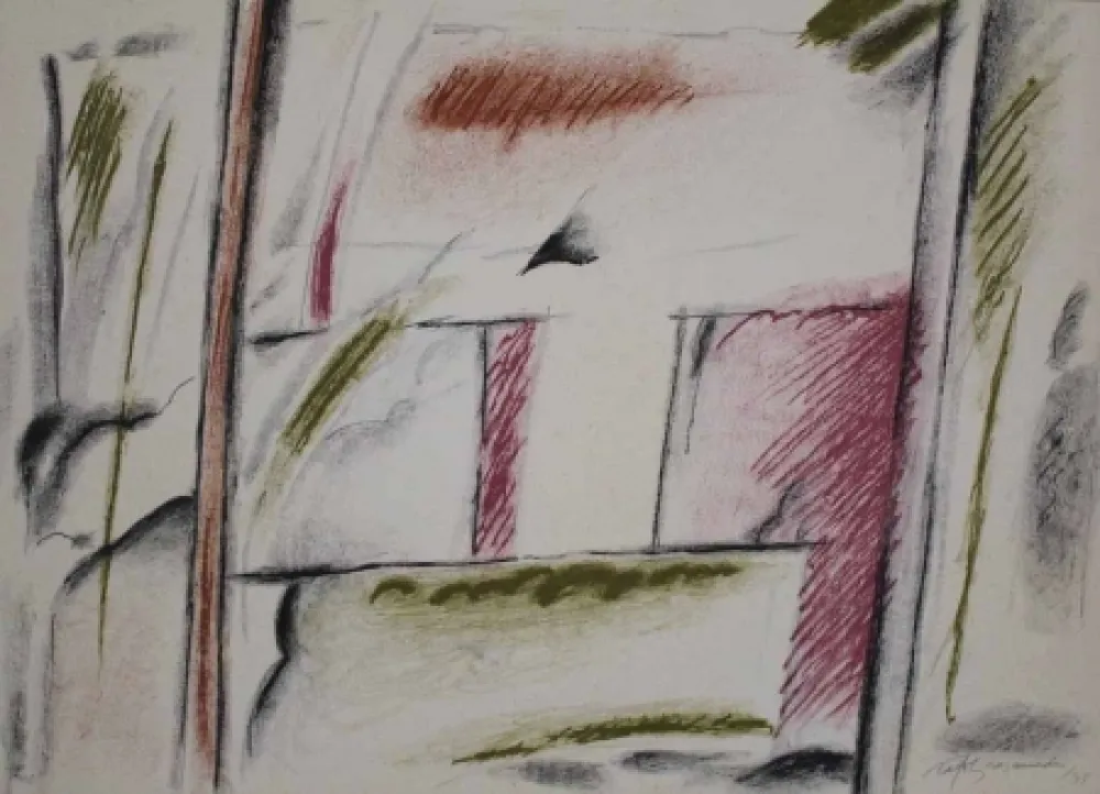 Lithograph Ràfols Casamada - Homenatge a Joan Prats