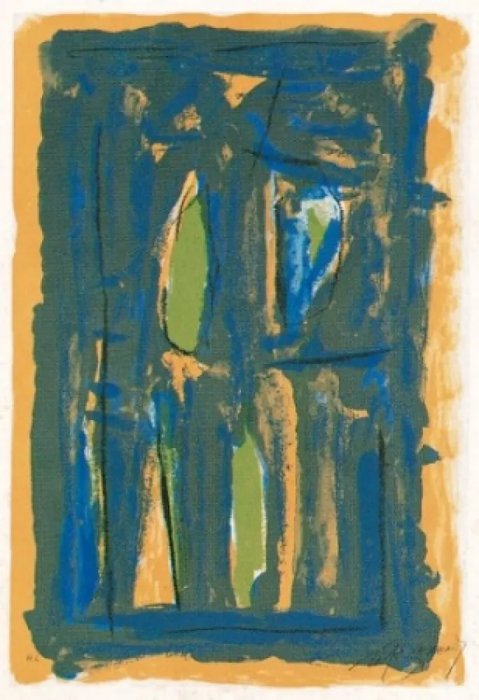 Lithograph Ràfols Casamada - La tardor-1