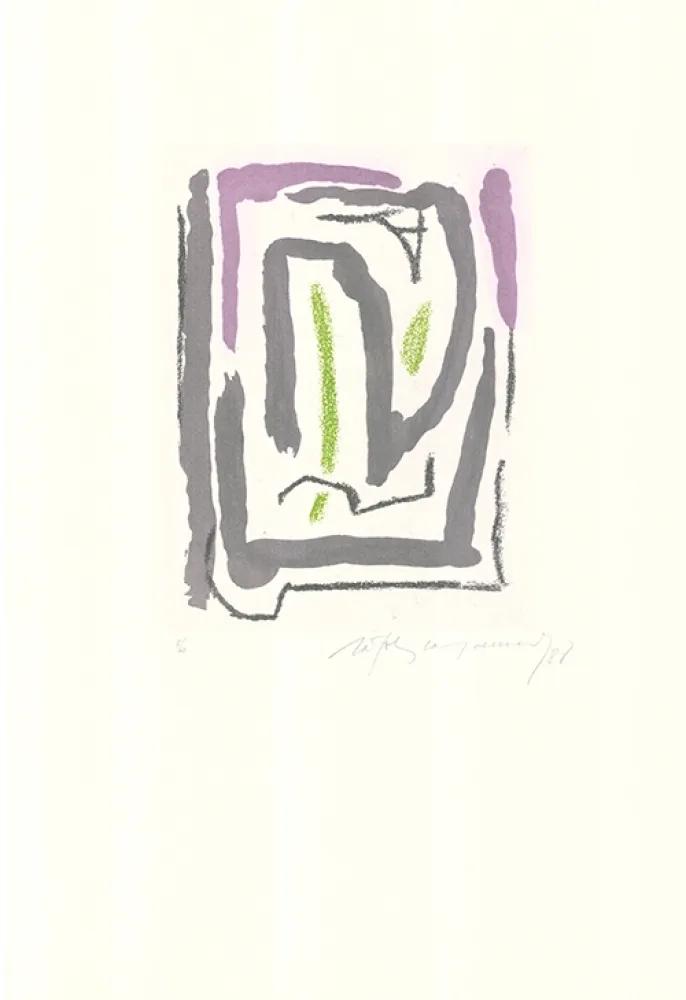 Etching And Aquatint Ràfols Casamada - Laberint-1