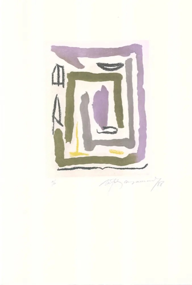 Etching And Aquatint Ràfols Casamada - Laberint-2