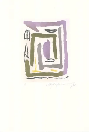 Etching And Aquatint Ràfols Casamada - Laberint-2