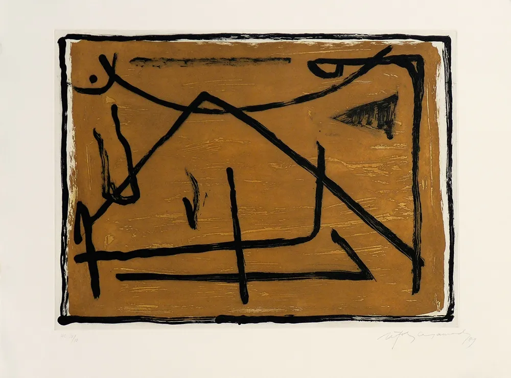 Etching Ràfols Casamada - Los elementos III. Tierra