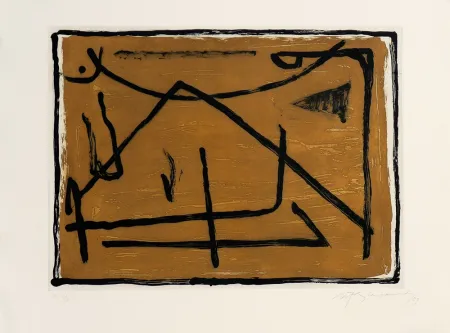 Etching Ràfols Casamada - Los elementos III. Tierra