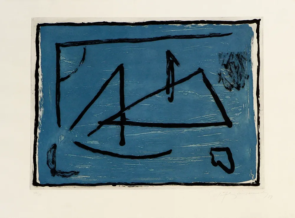 Etching Ràfols Casamada - Los elementos IV. Agua