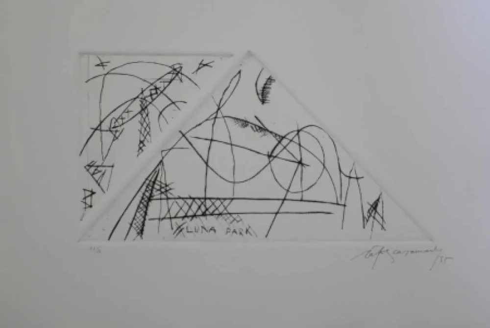 Etching Ràfols Casamada - Luna Park 1