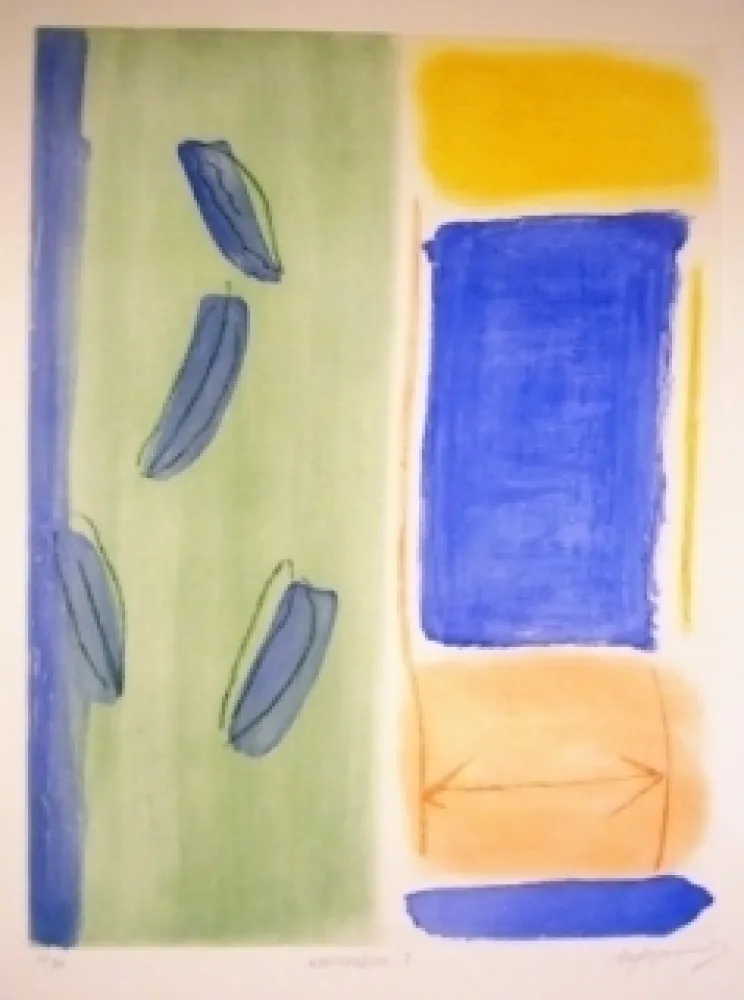 Etching And Aquatint Ràfols Casamada - Mediterraneo I 