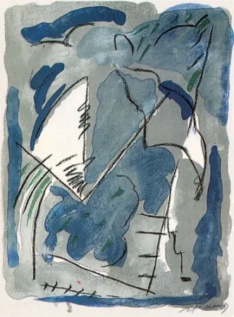 Lithograph Ràfols Casamada - Parc-1	