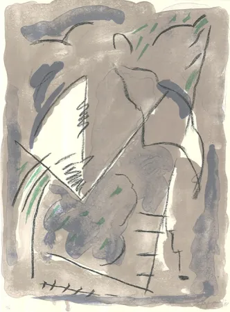 Lithograph Ràfols Casamada - Parc-1