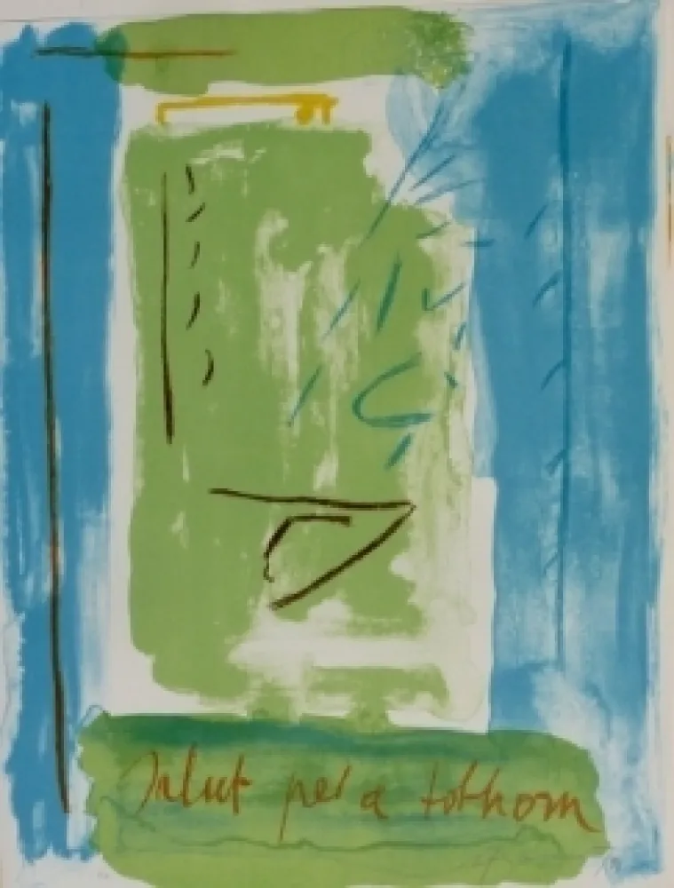 Lithograph Ràfols Casamada - Salut pel a tolhom