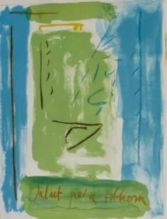 Lithograph Ràfols Casamada - Salut pel a tolhom