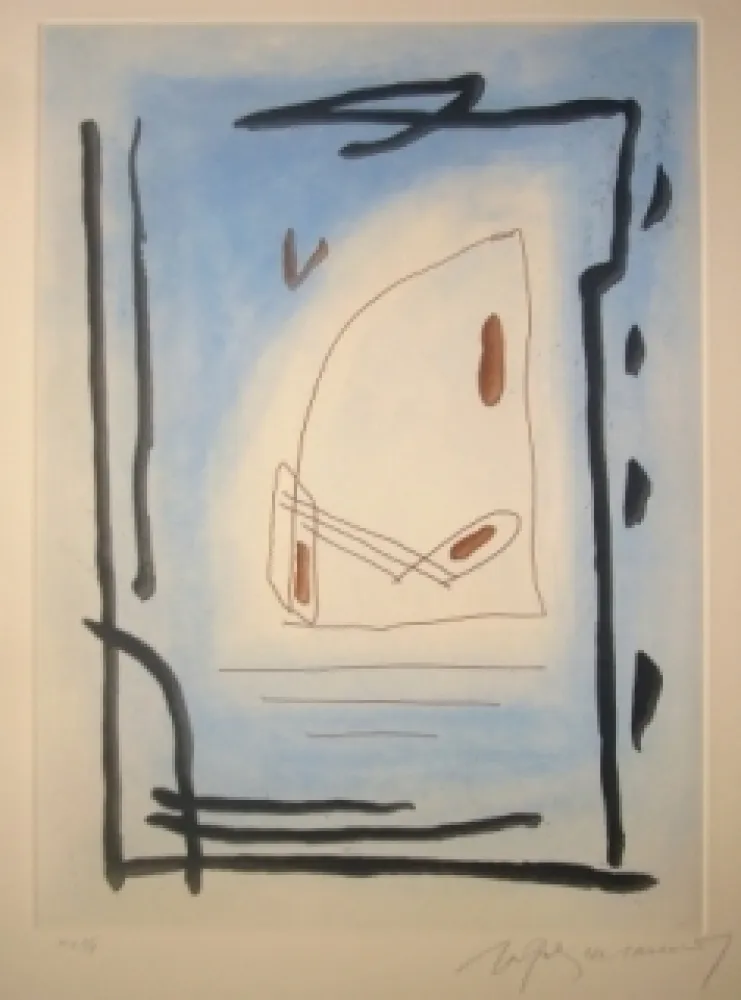 Etching And Aquatint Ràfols Casamada - Sans titre 10