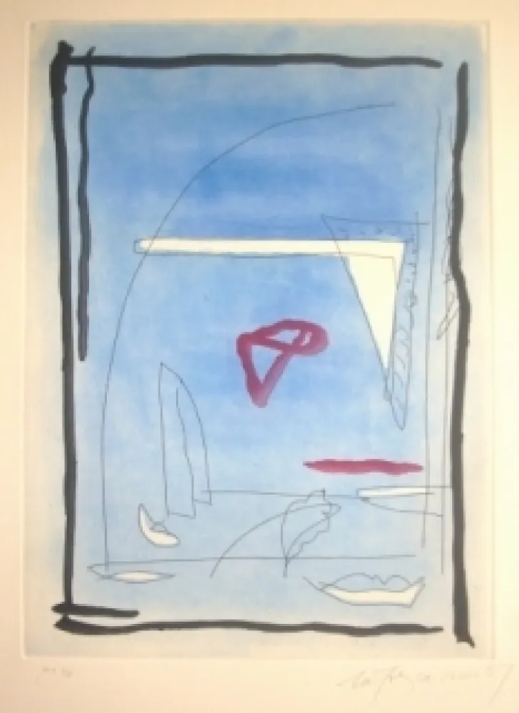 Etching And Aquatint Ràfols Casamada - Sans titre 13