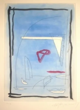 Etching And Aquatint Ràfols Casamada - Sans titre 13