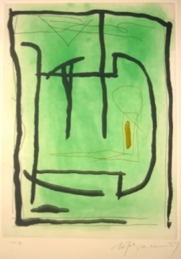 Etching And Aquatint Ràfols Casamada - Sans titre 14