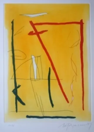 Etching And Aquatint Ràfols Casamada - Sans titre 16