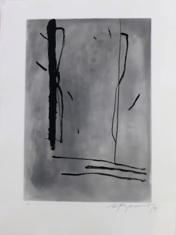 Etching Ràfols Casamada - Signe i color-1	 