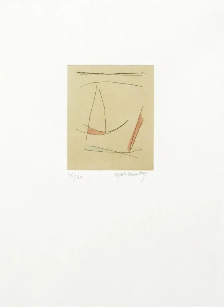 Etching Ràfols Casamada - Signe i colors