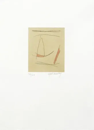 Etching Ràfols Casamada - Signe i colors