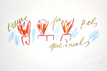 Linocut Ràfols Casamada - Treure Foc Pels Queixals