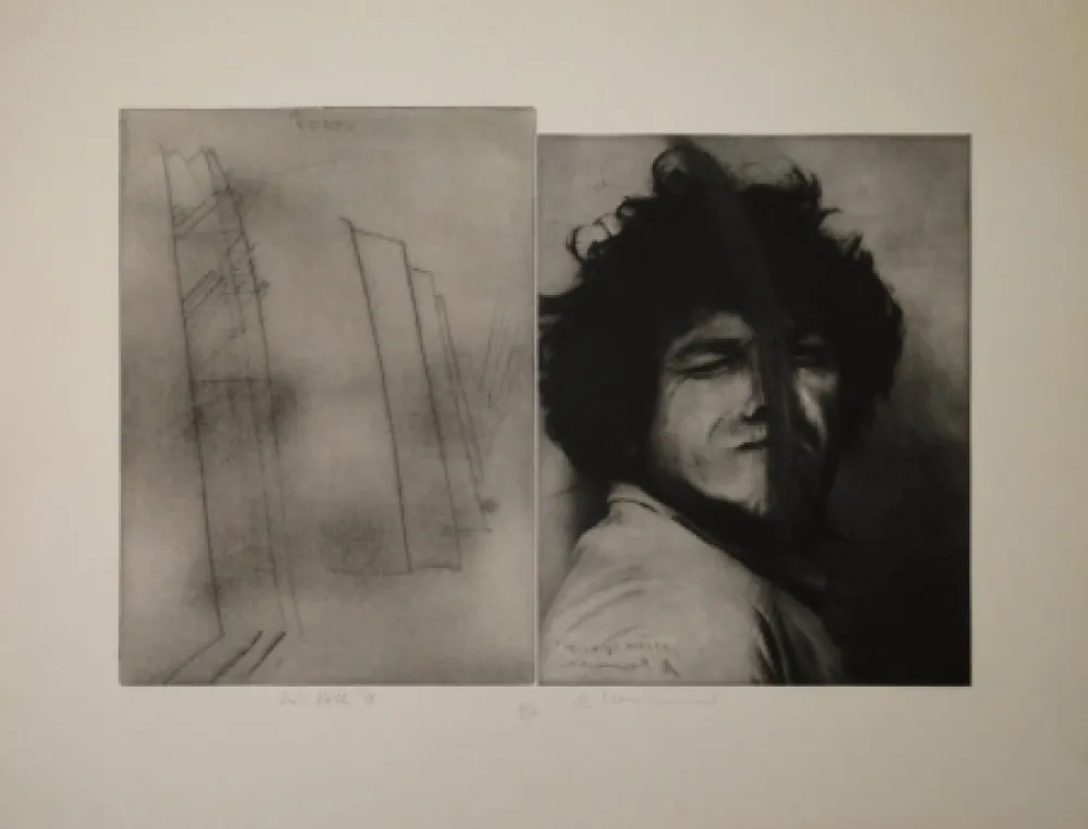 Etching Rainer - Doppelporträt oder Stirnspalt 