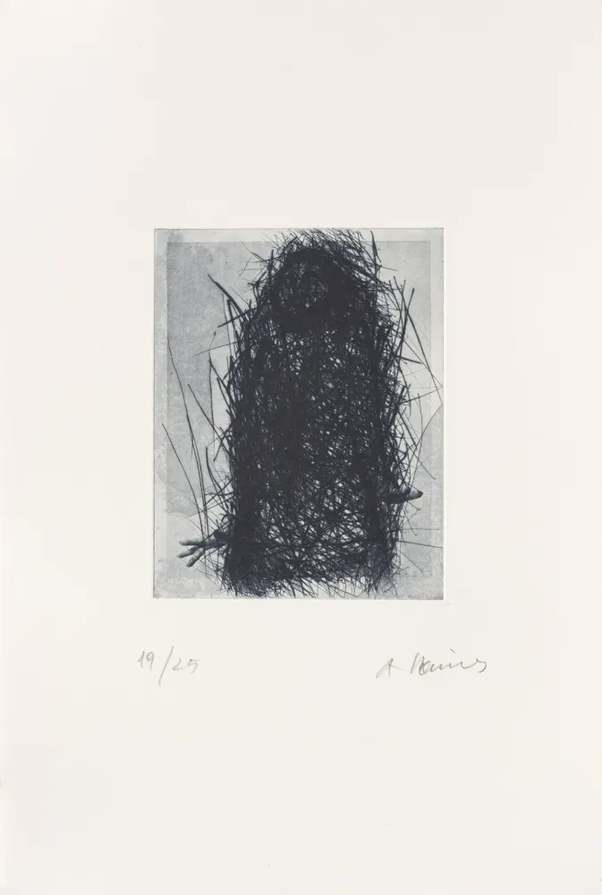 Etching Rainer - Überdeckte Selbstdarstellung (Körperpose)