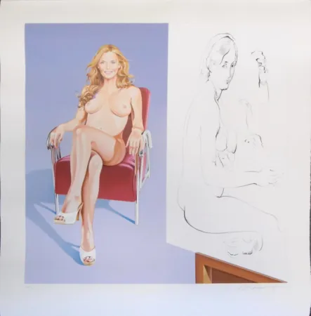 Lithograph Ramos - Drawing Lesson