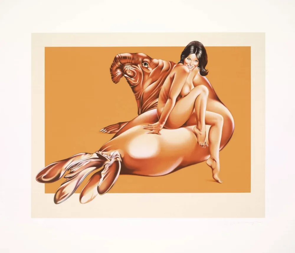 Lithograph Ramos - Elephant Seal