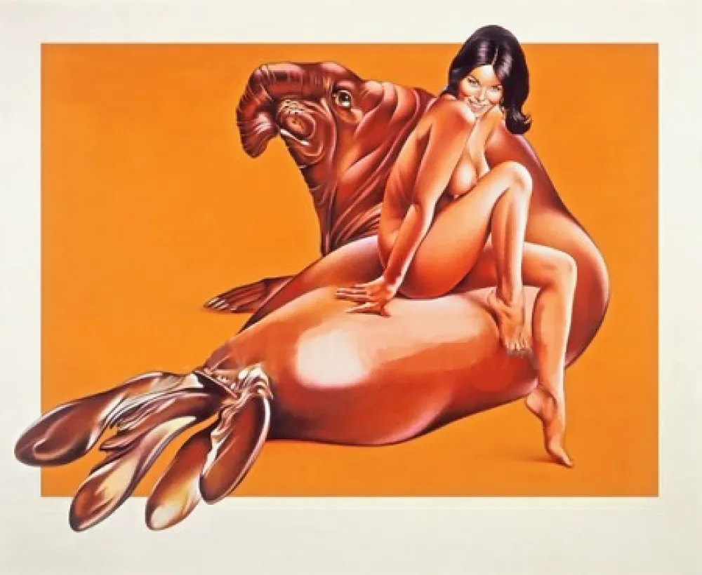 Lithograph Ramos - Elephant Seal