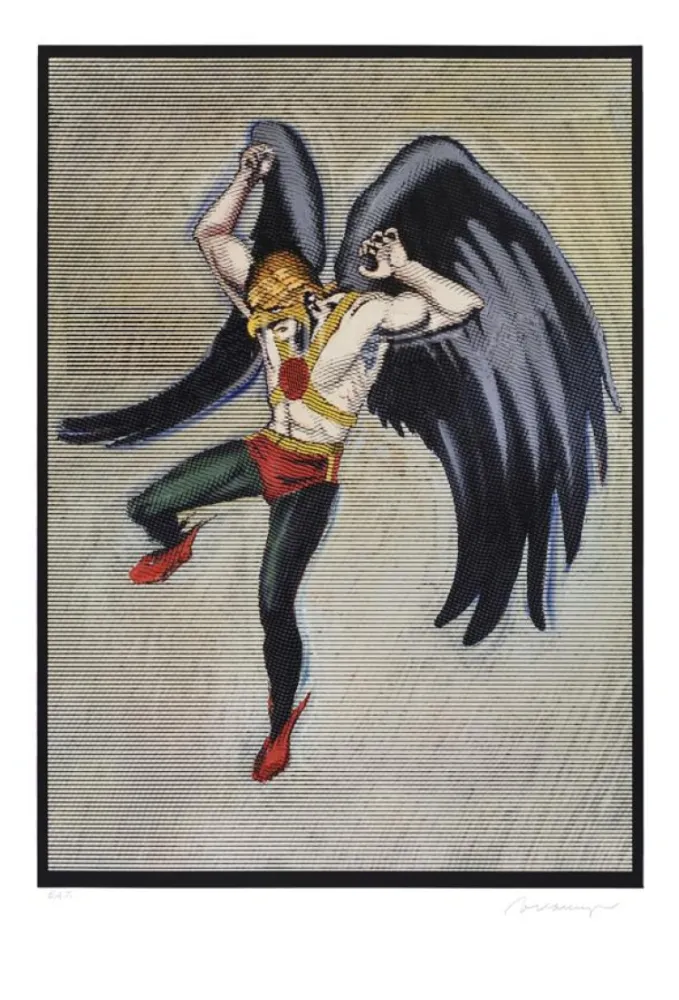 Woodcut Ramos - Hawkman