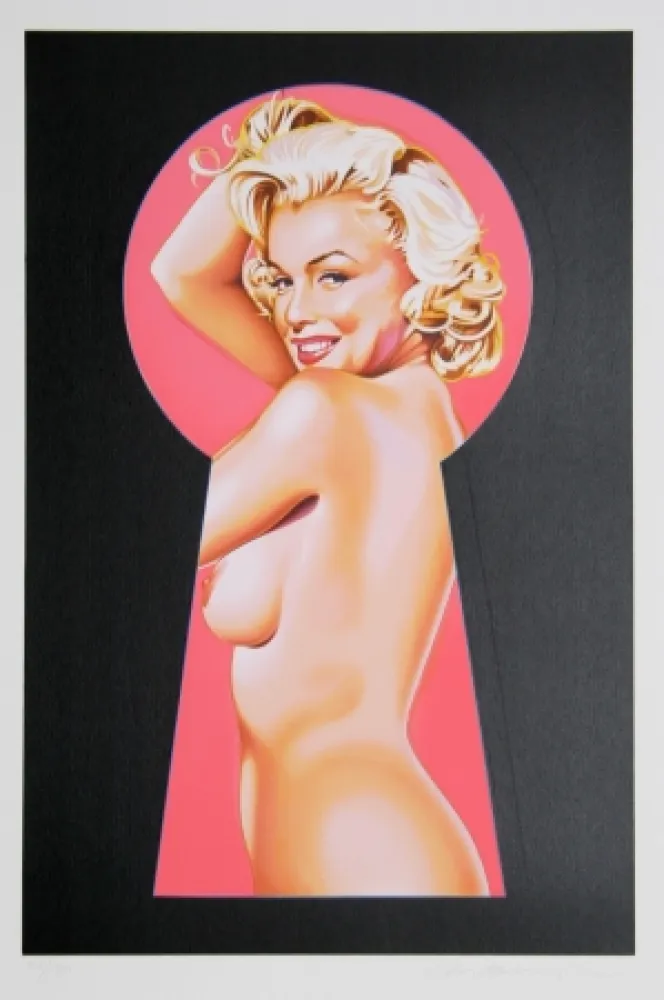 Lithograph Ramos - Peek a Boo Marilyn 1