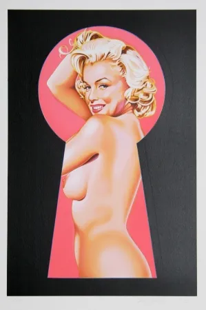 Lithograph Ramos - Peek a Boo Marilyn 1