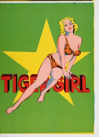 Lithograph Ramos - Tiger Girl, 1964
