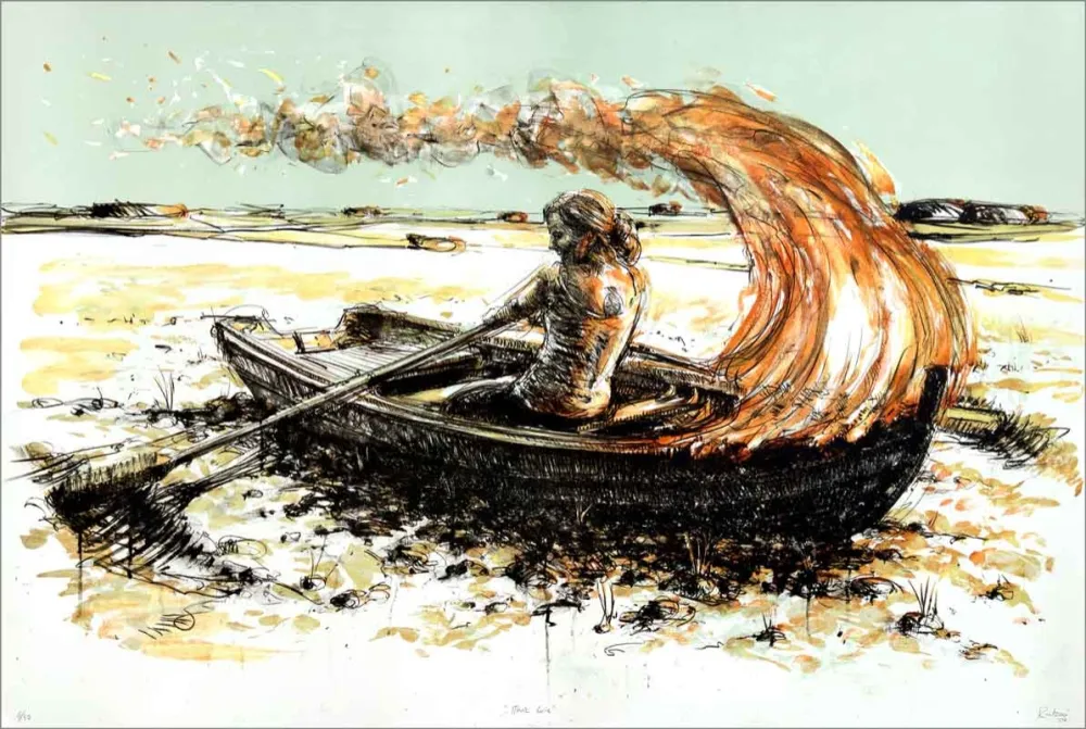 Lithograph Rantzau - Marie Curie