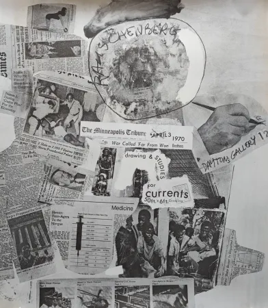 Lithograph Rauschenberg - Dayton's Gallery 12, 1970.  