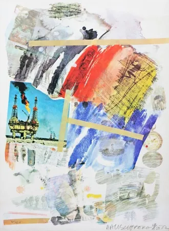 Lithograph Rauschenberg - Horchow