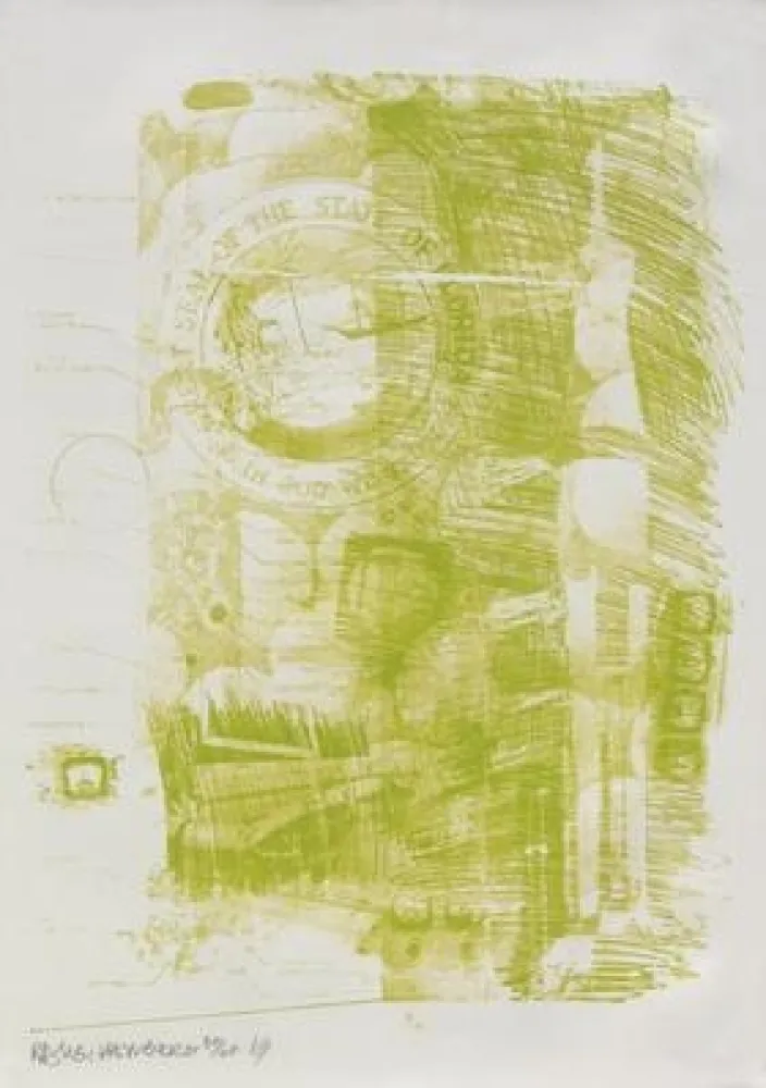 Lithograph Rauschenberg - Marsh