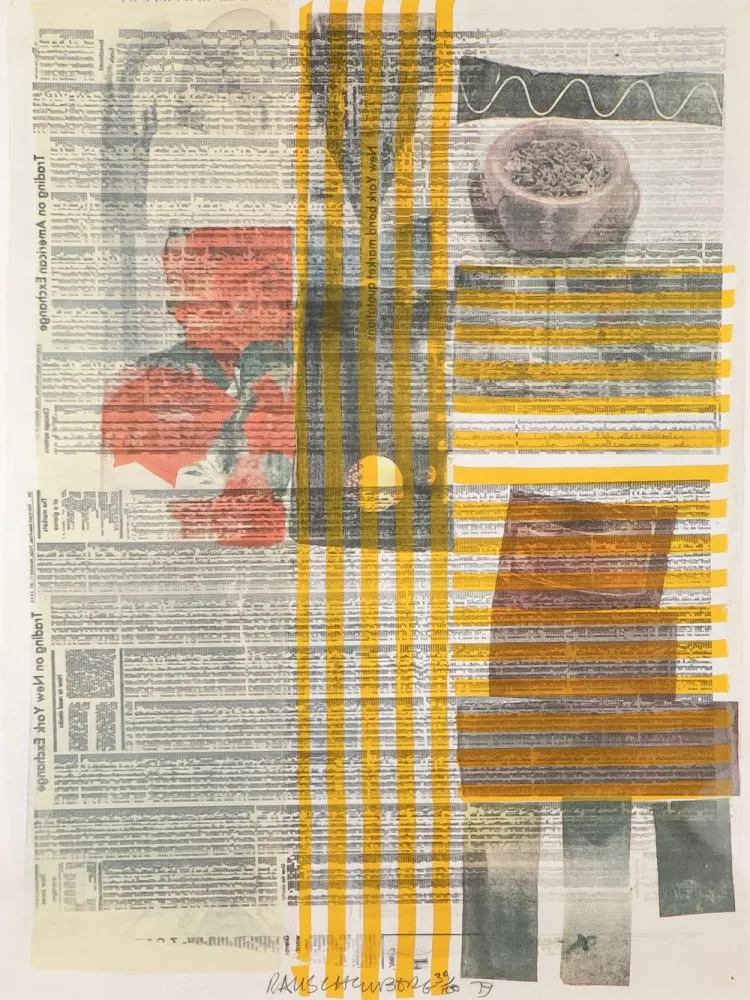 Screenprint Rauschenberg - One More and We Will Be More than Halfway There
