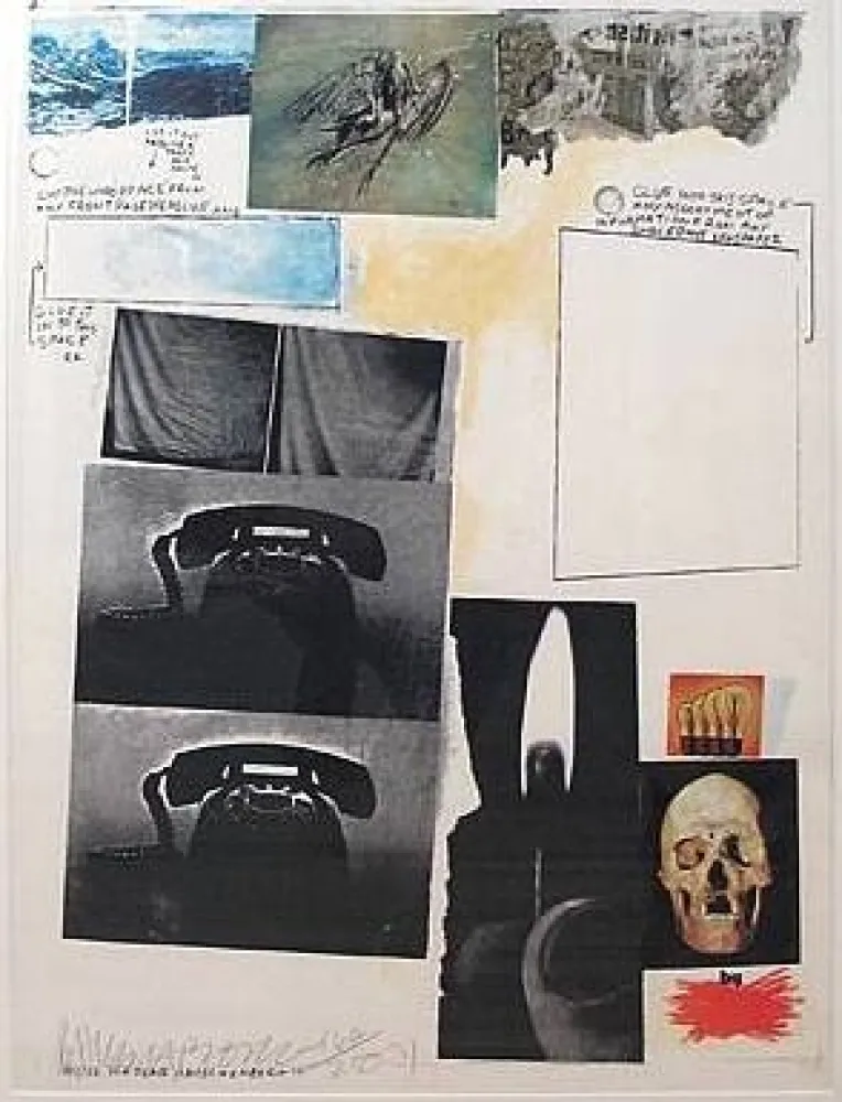 Screenprint Rauschenberg - Poster for Peace