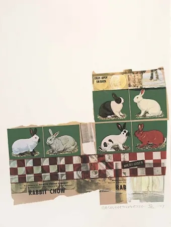 Screenprint Rauschenberg - Rabbit Chow, from Chow Bags